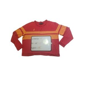 Kangol Striped Pullover Sweatshirt Long‎ Sleeve Casual Top Mens TG/XL